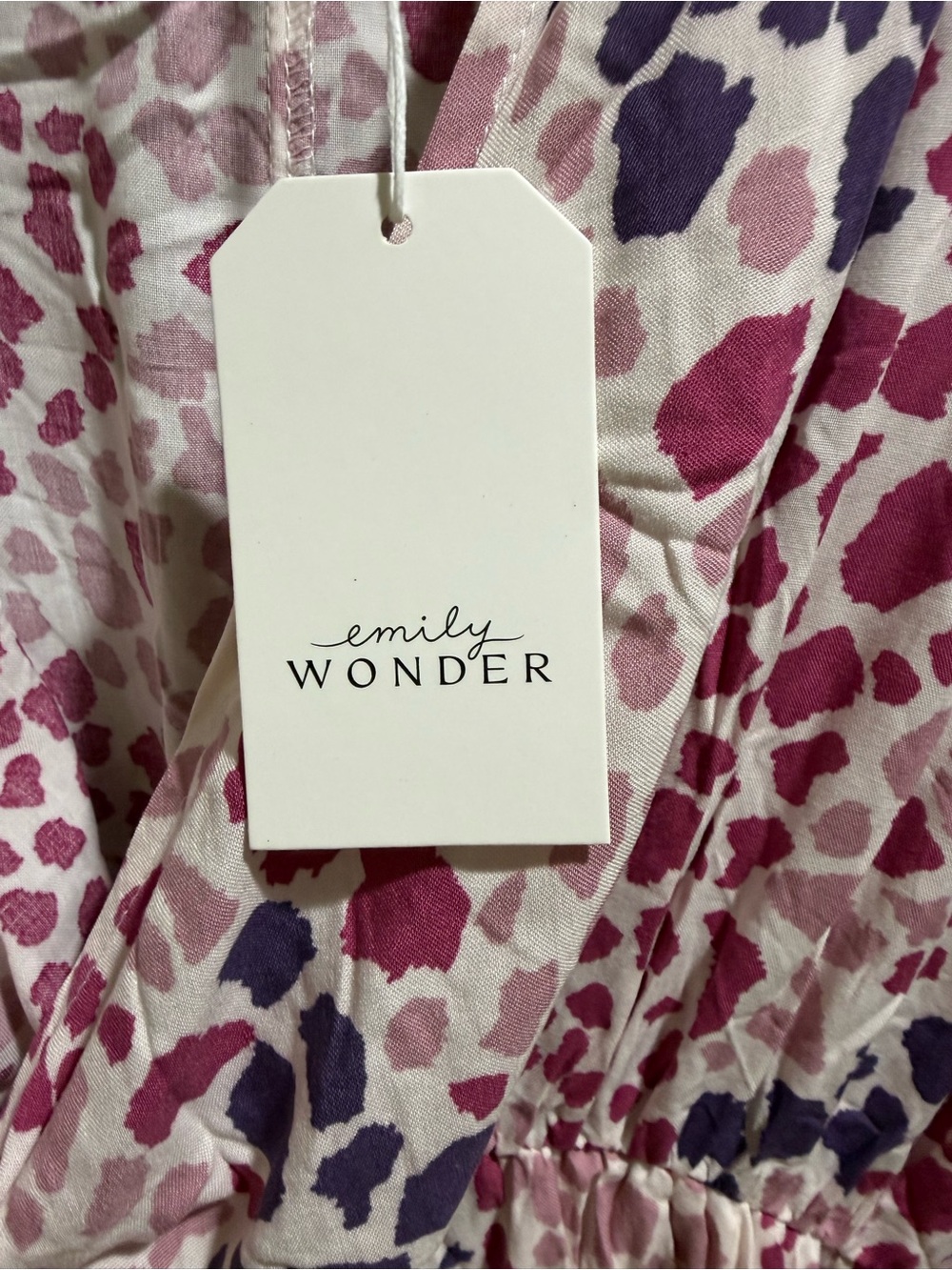 Emily Wonder Pink & Purple Leopard Print Romper